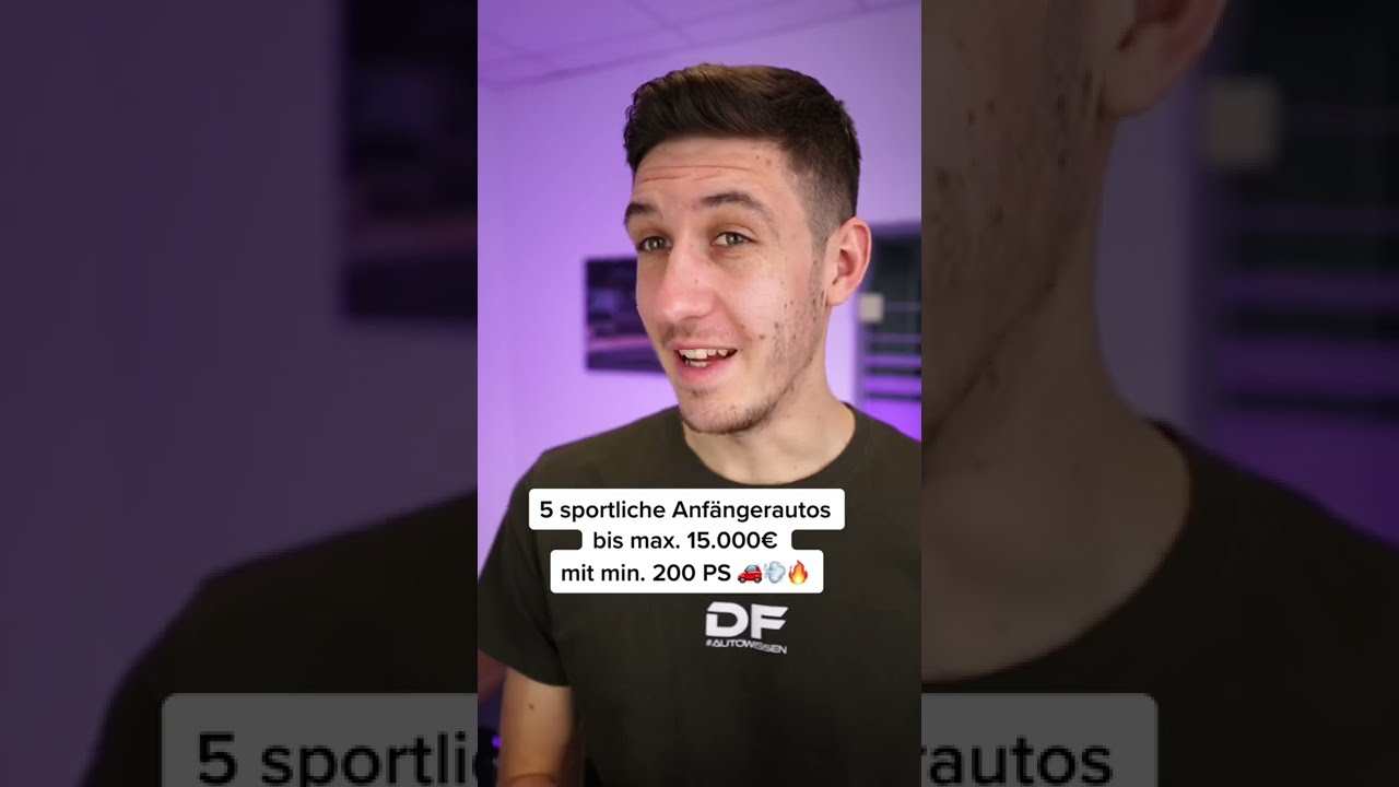 📚 5 sportliche Anfängerautos bis 15.000€ 🤩🚗💨 | 