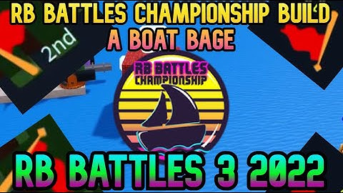 HOW TO GET THE RB BATTLES CHAMPIONSHIP BUILD A BOAT BADGE (RB BATTLES 3)