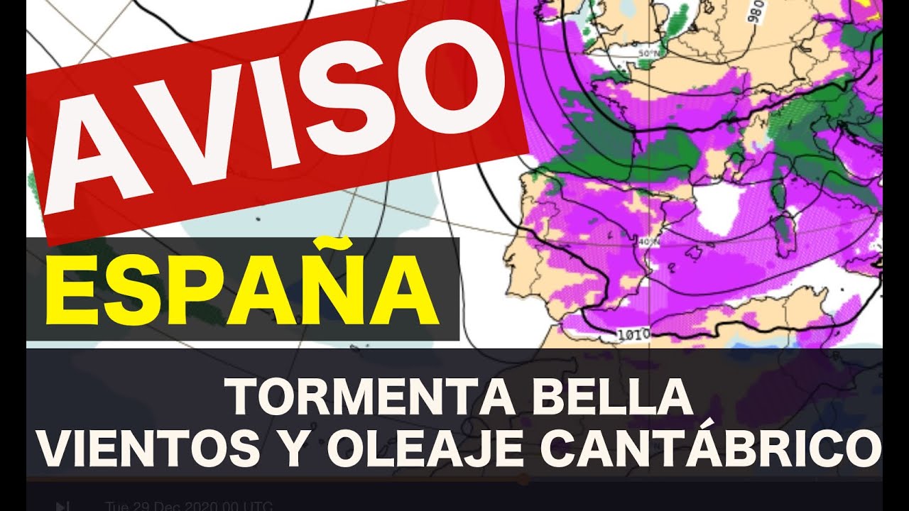 AVISOS: Tormenta Bella. Vientos huracanados y olas de 10 m. en el Cantábrico