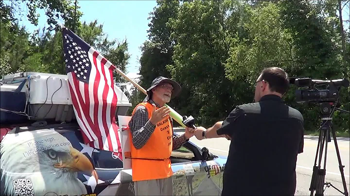 Day #33 My Fox Interview as Pastor Chick Walks Acr...