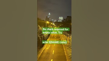 Set Default Value . Shortest way to handle empty variable. Advance Shell Script. #unix #linux