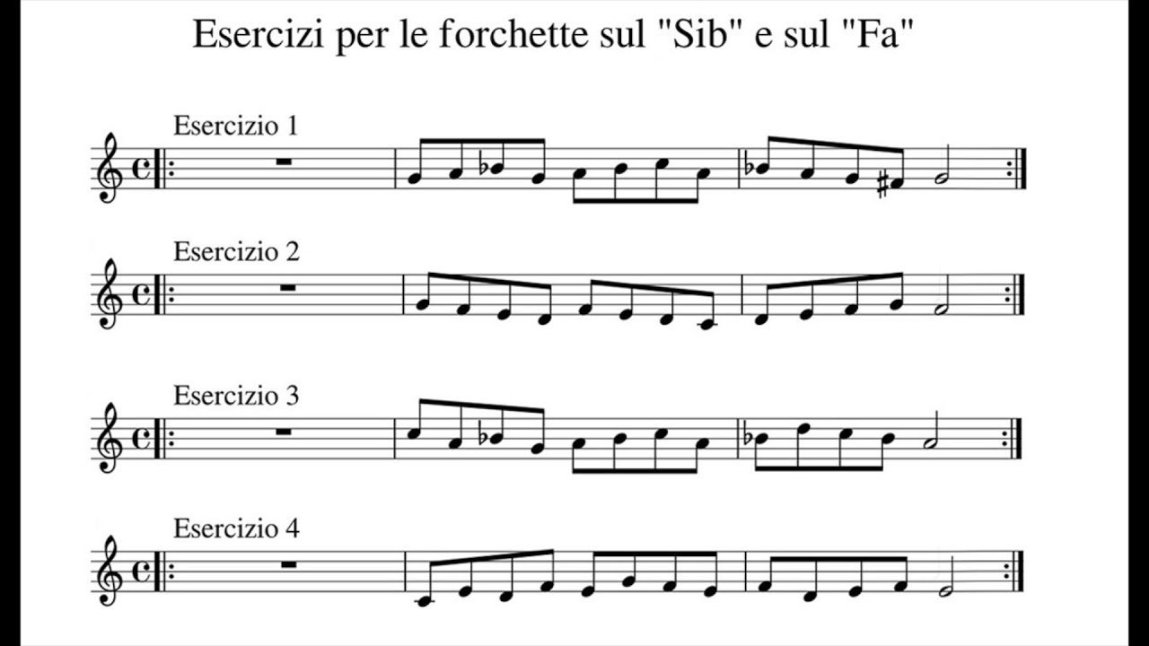 Esercizi per Flauto Dolce - YouTube