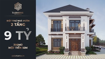 Khám phá biệt thự vườn 2 tầng mái nhật ở Móng Cái | Nhà Đẹp Sabo Home