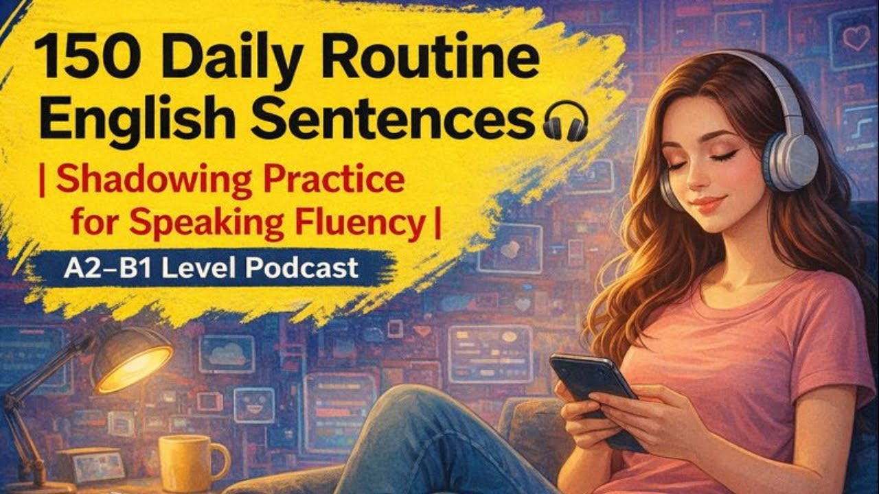 150 Daily Routine English Sentences | Shadowing Practice for Speaking ...