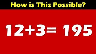 10 Amazing math puzzles with answers, 95% Fail  || by riddles point