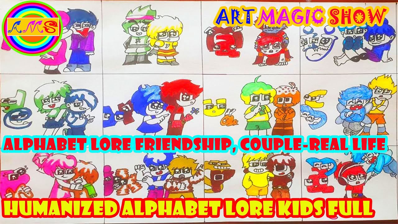 Alphabet Lore Friendship, Alphabet Lore Couple-Real Life