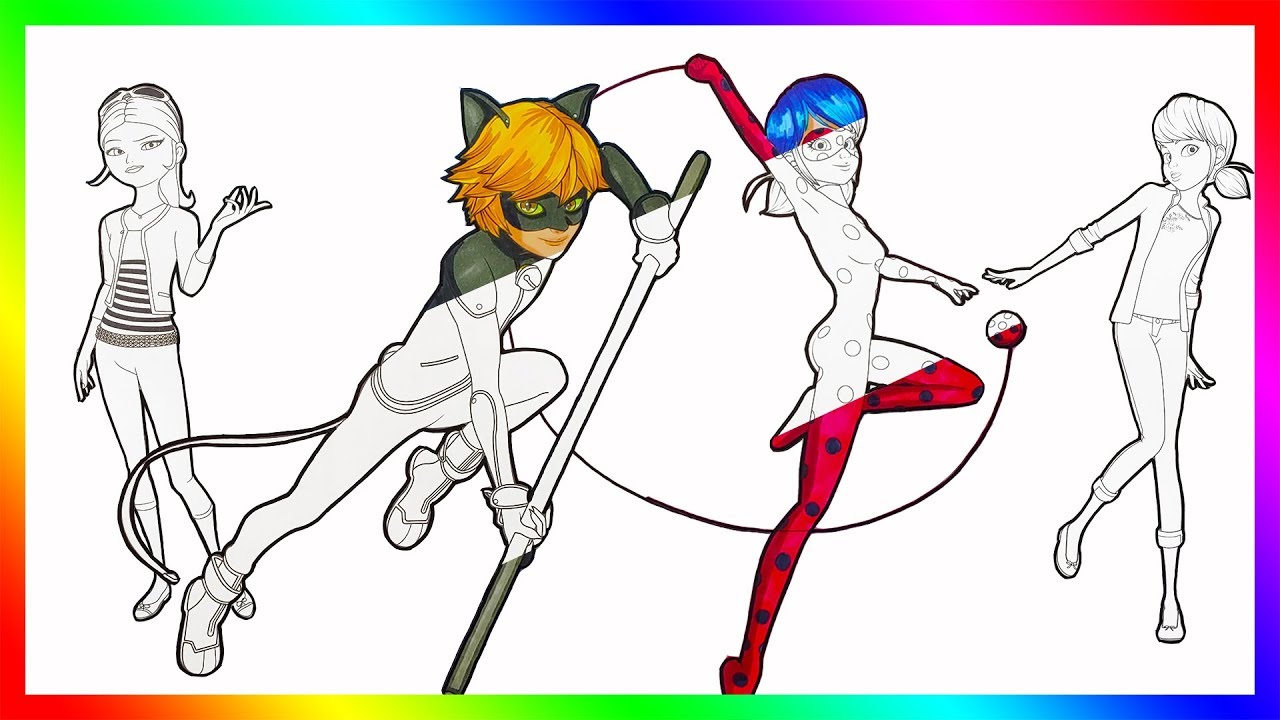 Download Miraculous Ladybug Coloring Page & Drawing For Kids Cat ...