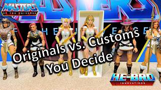 Upgrading MOTU Masterverse: My Custom Female Figures! (Original vs. Custom) Which is Best? YOU VOTE!