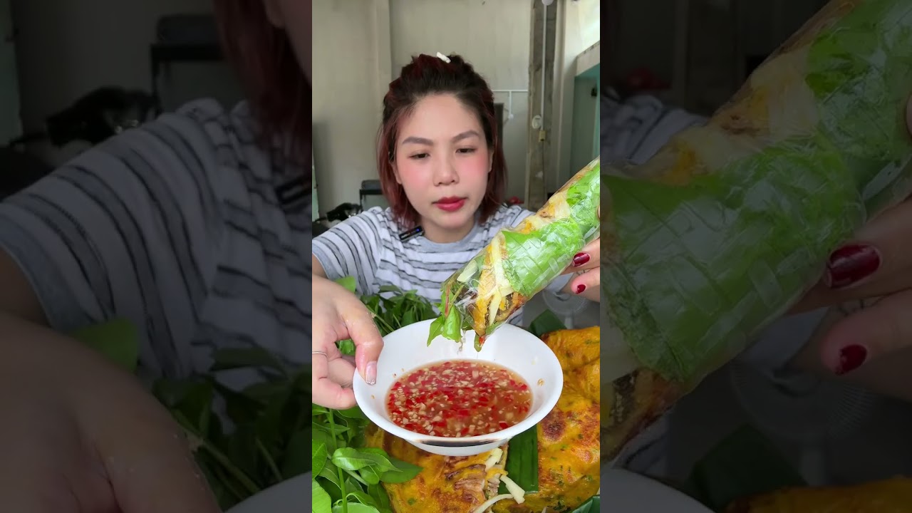 Mâm Bánh Xèo Miền Tây Cùng Rau Rừng Mukbang Quá Đã 