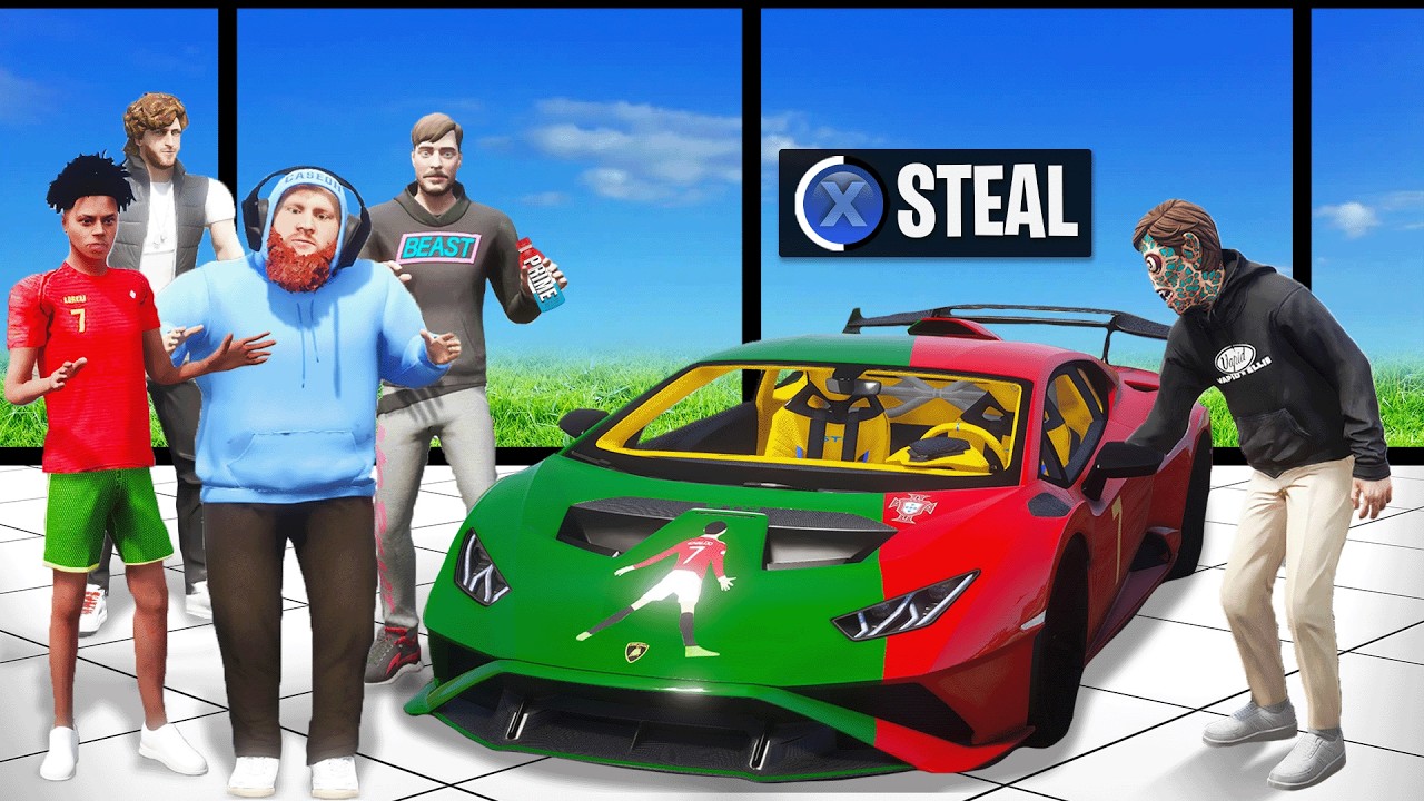 Stealing EVERY YouTuber SUPERCAR in GTA