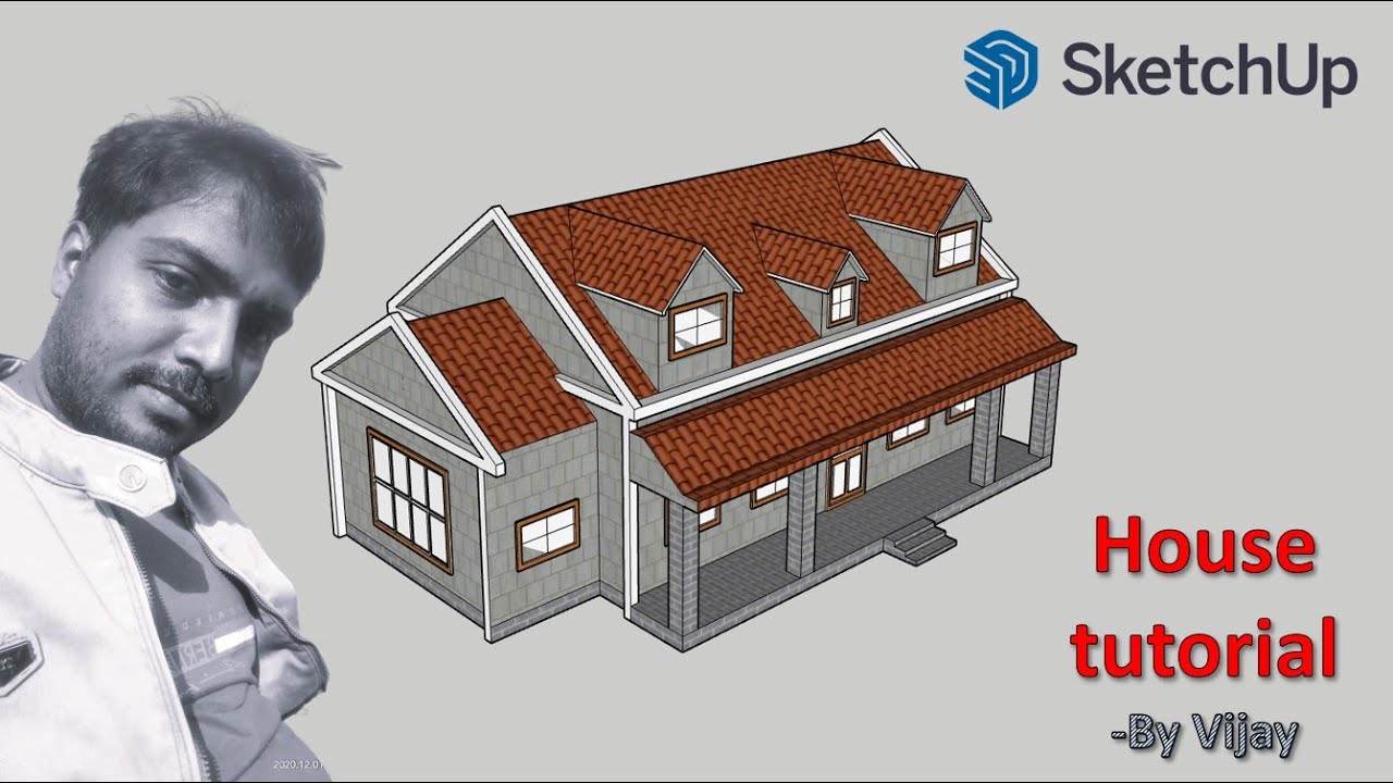 Sketchup Tutorial: How to make a house ? || By Vijay - YouTube