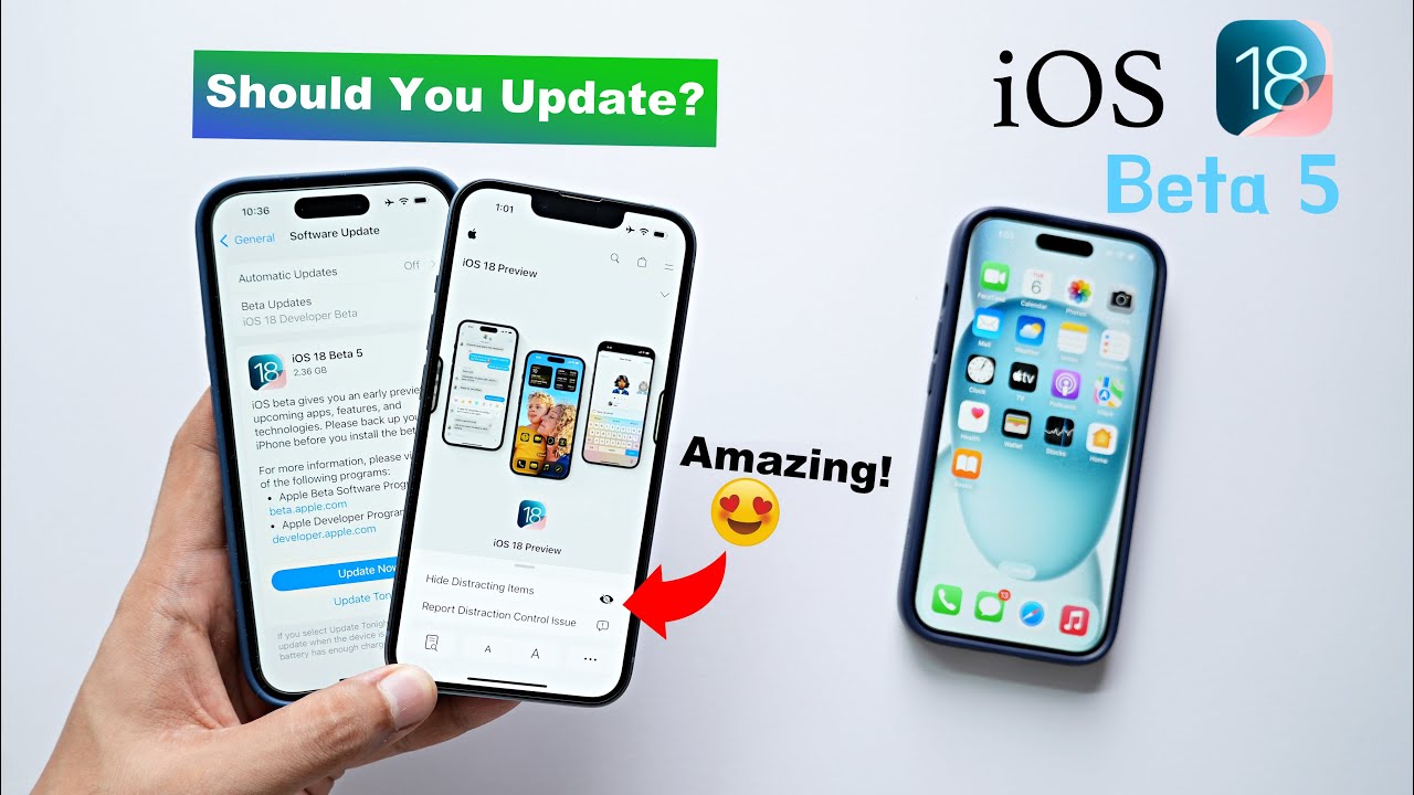 iOS 18 Beta 5 Released 🔥 - What’s New? New Features, Battery Life ...