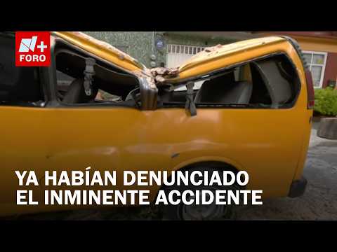 Tree Falls on School Transport Van in Azcapotzalco