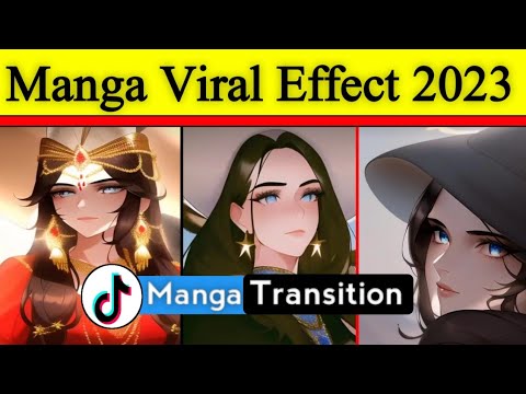 Anime and Manga Transition Filter || TikTok New Trending Template || Ai