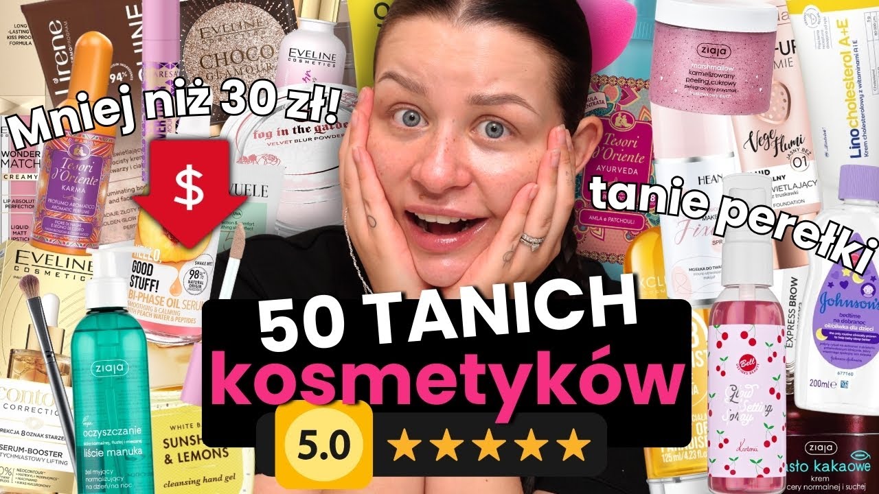50 TANICH kosmetyków do 30 zł! Tanie i dobre hity kosmetyczne, które WARTO poznać! Dusia