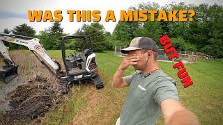 Was this a Mistake? But Fun! DIY Pond Dredging.....are the results worth it for an $800 rental fee?