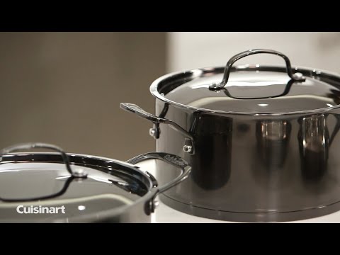 Cuisinart 8 Piece Stainless Steel Mica Shine Cookware Set