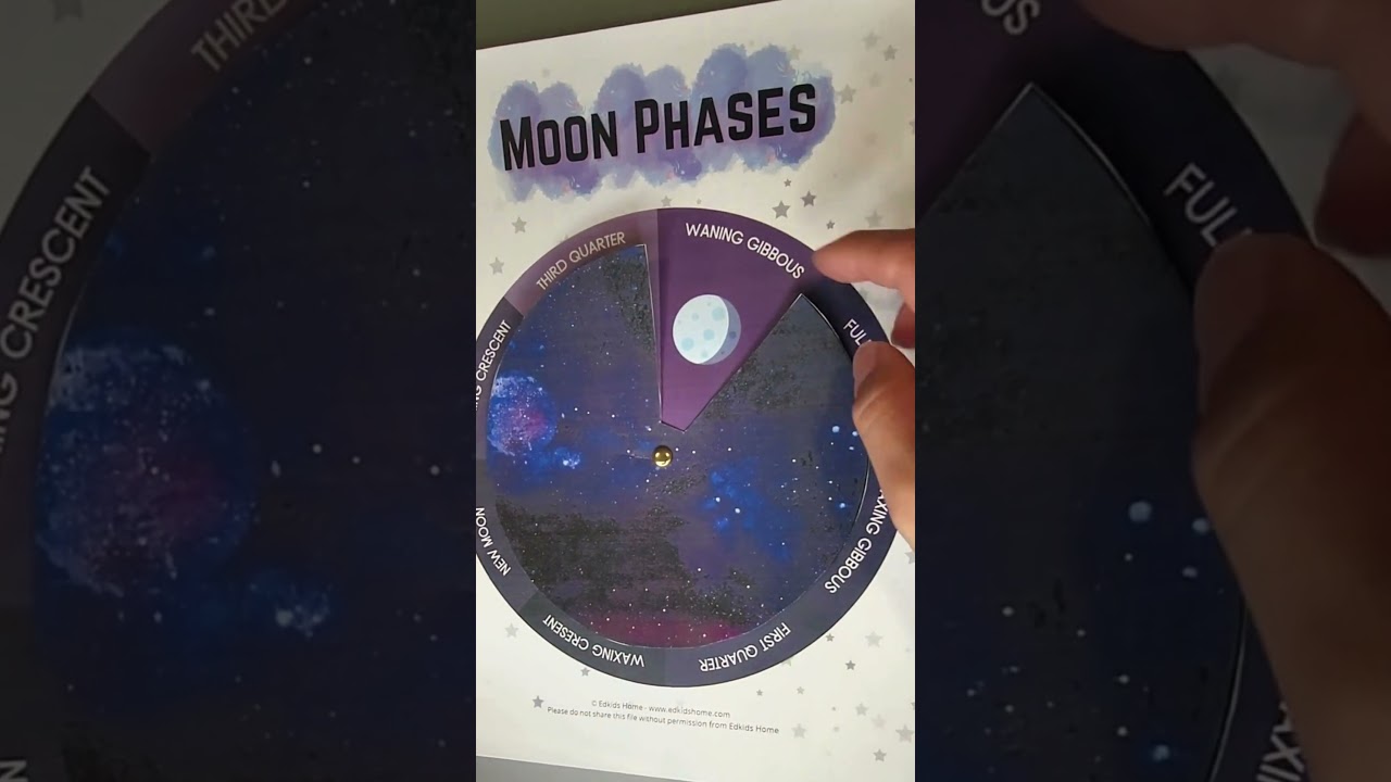 Explore the Moon with this Fun Moon Phases Wheel Printable for Kids!