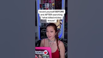 BEFORE and AFTER searching what killed Mickey Mouse #shorts