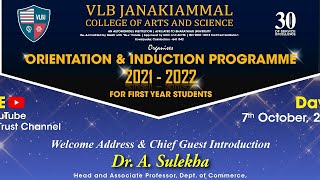 ORIENTATION & INDUCTION PROGRAMME 2021 - 2022 - Day - 2