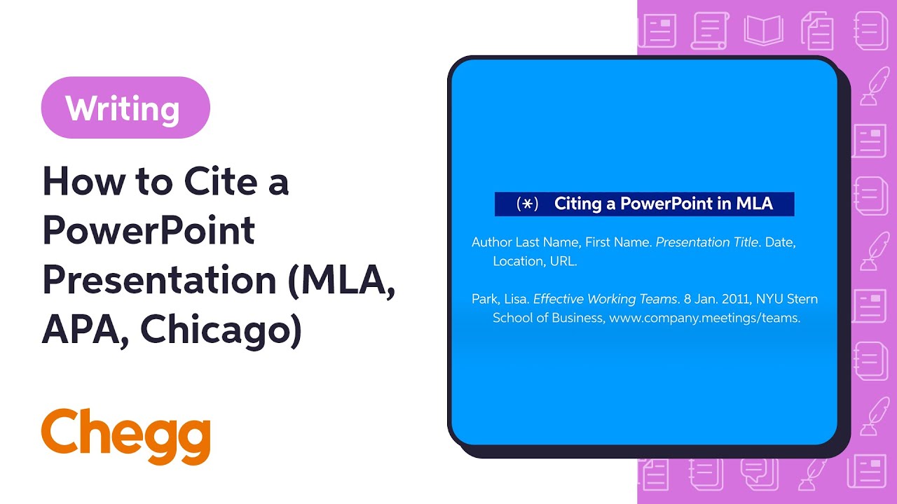 how to cite a powerpoint presentation apa