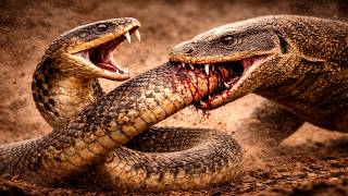 Cobra Vs Komodo Dragon - One Mistake Turns Deadly