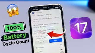 How to Check iPhone Battery Cycle Count on iOS 17