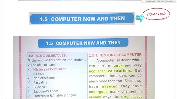 1. Computer Now And Then Part 2  |  Computer OAV class 6th  |  LIVE  9439220537