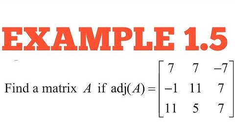 Example 1.5|12th Maths Chapter 1 APPLICATION OF MATRICES AND DETERMINANTS|