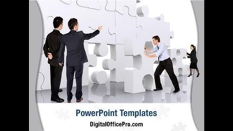 Team Building Puzzle PowerPoint Template Backgrounds - DigitalOfficePro #06348