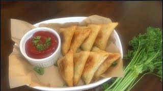 How to make samosa | طريقة عمل السمبوسه بخبز التورتيلا