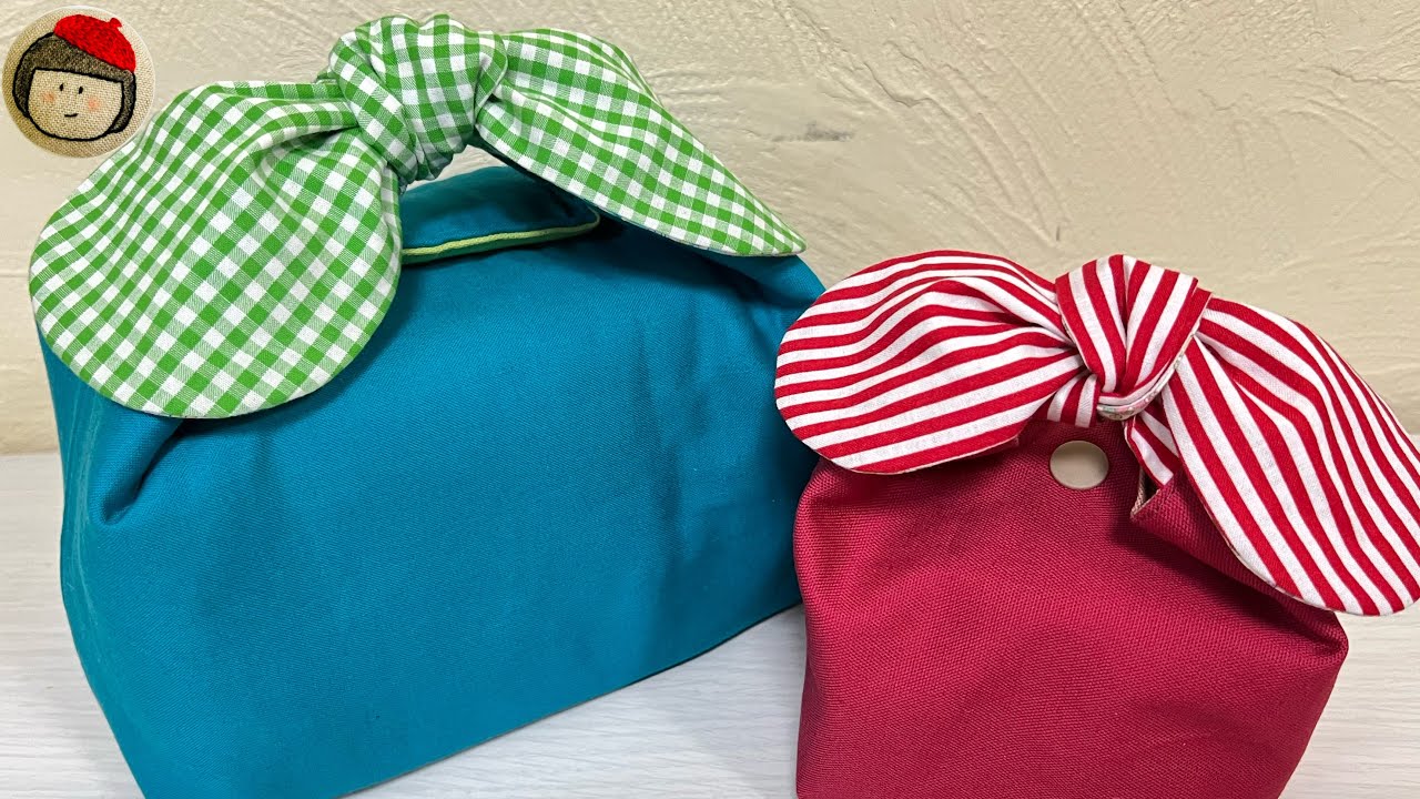 How to make cute lunch bags in two sizes - YouTube
