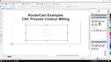 CorelDraw RouterCAM Contour Milling Process Example (Part 1), Step by Step Video Tutorial