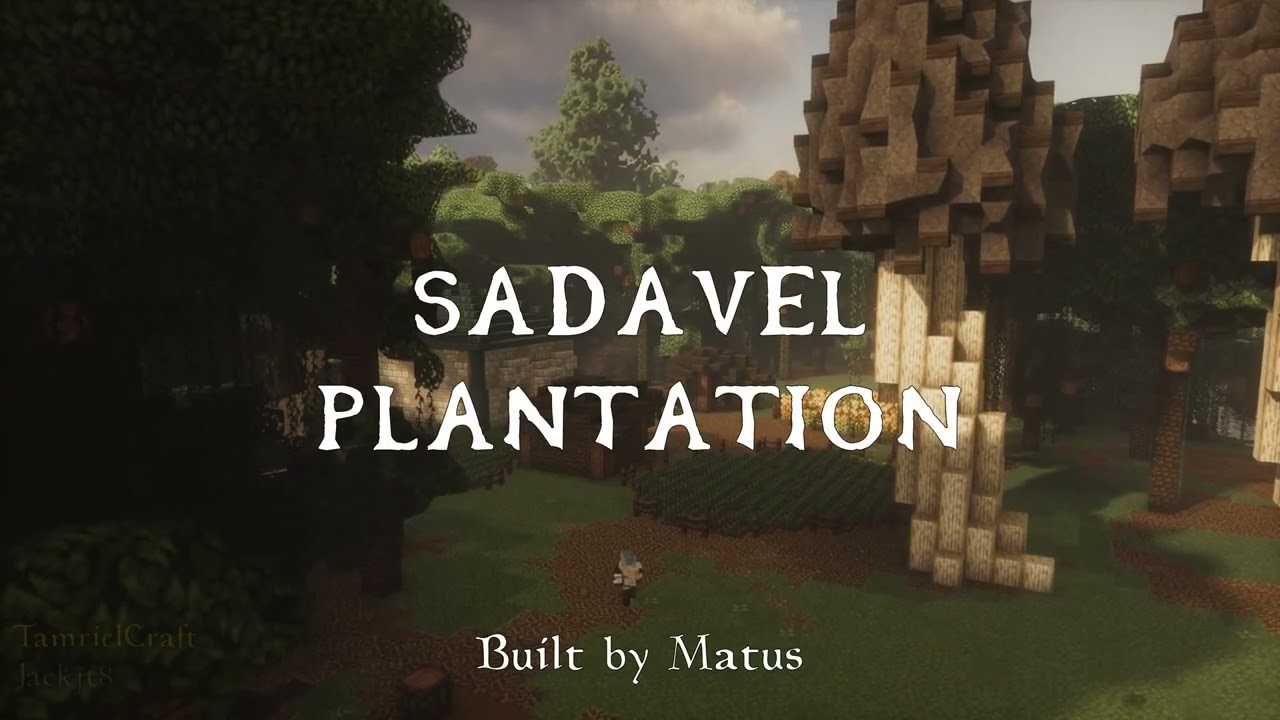 Sadavel Plantation in Minecraft - Tamrielcraft build showcase