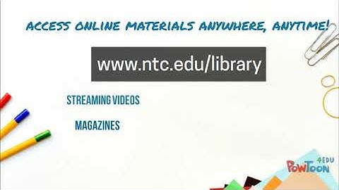 NTC Library   Services for Students  3 31 2017