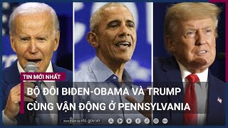 Bầu cử giữa kỳ Mỹ: Bộ đôi Biden-Obama và Trump cùng vận động ở bang Pennsylvania | VTC Now