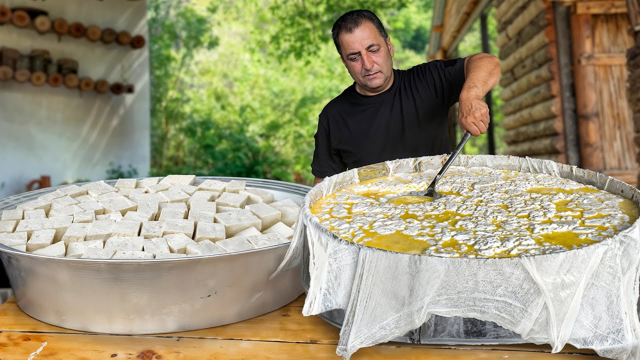 Rustic Lamb’s Milk Cheese – A Timeless Village Recipe 🧀🔥