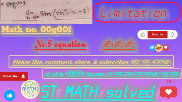 00g001// lim(x-1) [sin(2x^2-x-1)] // ST MATH sloved // 20.02.2025