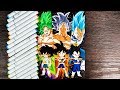 Drawing Goku, Vegeta and Broly - Dragon Ball Super: Broly Special