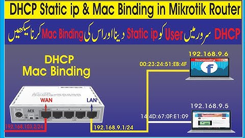 DHCP Static ip & Mac Binding in Mikrotik Router | DHCP MAC Address Binding with Mikrotik Urdu/Hindi