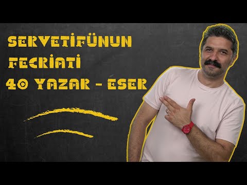 Servetifünun  -  Fecriati  / 40 Yazar - Eser / SAYILARLA EDEBİYAT / RÜŞTÜ HOCA