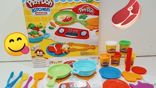 Massinha de brincar no fogãozinho de criações| play dough in the creations stove |kitchen creations screenshot 2