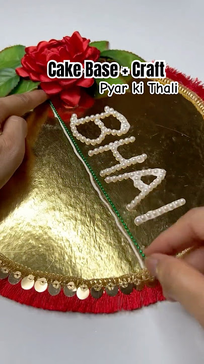 Rakhi Thali / Rakshabandhan Thali #diy #rakhithali #shorts #rakshabandhan2025 #poojathali #viral
