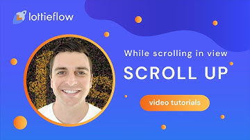 Lottie scroll top icon - While scrolling - Webflow Interactions tutorial