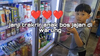 Traktir anak bos jajan di warung 😋