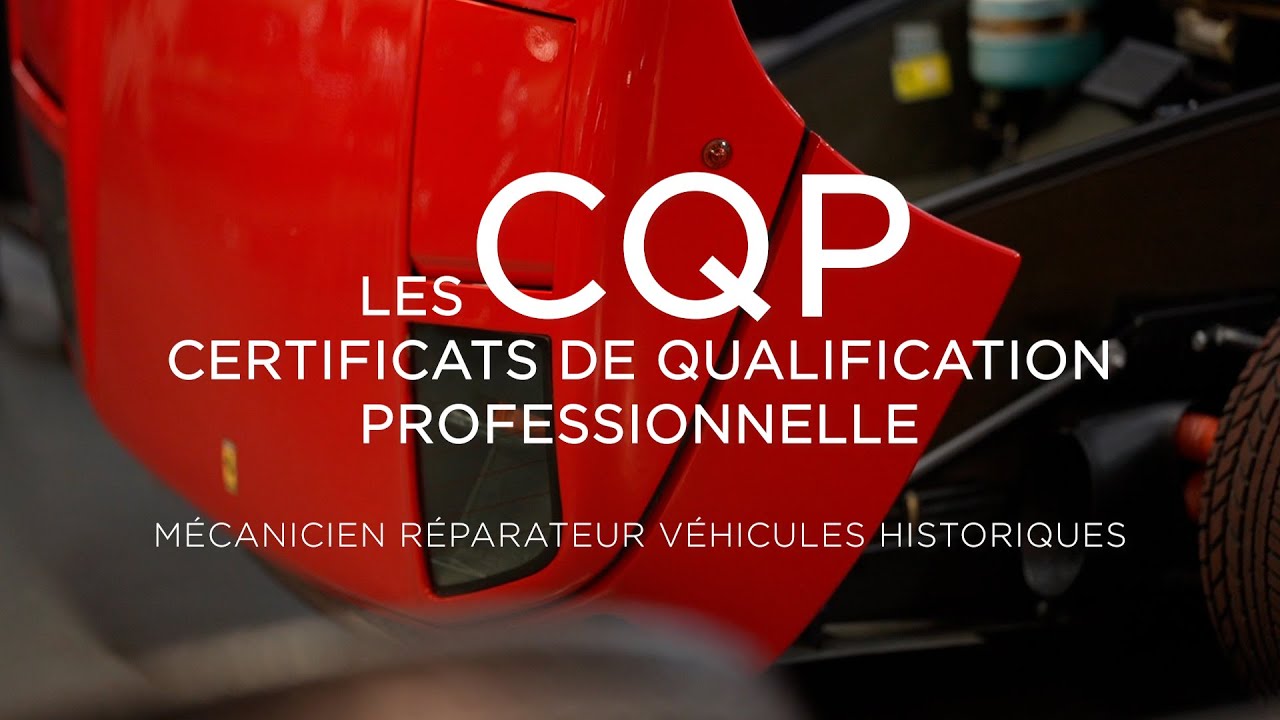 Le Certificat de Qualification Professionnelle (Mécanicien Réparateur