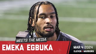 Emeka Egbuka reflects on decision to return to Ohio State, his preparation for spring football