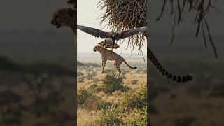 A strong egale captured cheetah 🐆 #video #ai #aivideo #viral #trending #youtubeshorts #wowvideos