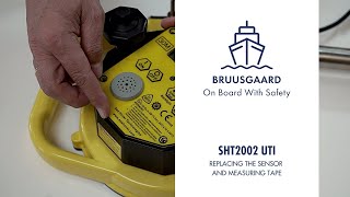 UTI Calibration System - Maintenance, replacing the sensor and measuring tape