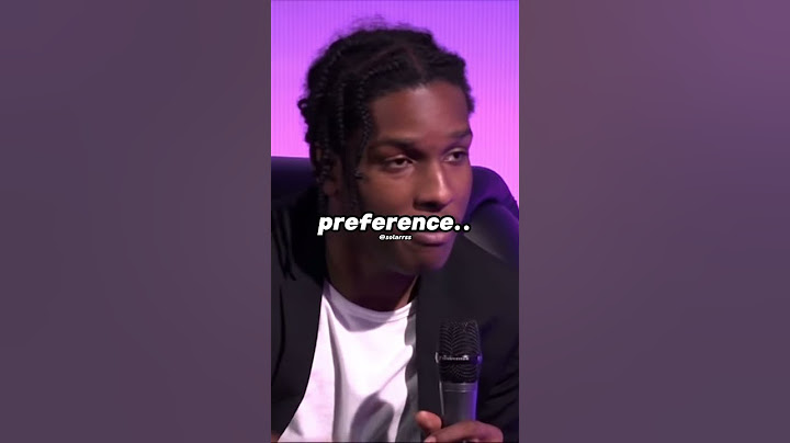 A$AP Rocky On His Drug Use 😳